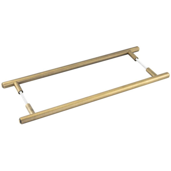 Burlington Belgrave Pull Handles 425 X 20mm Back to Back Antique Brass