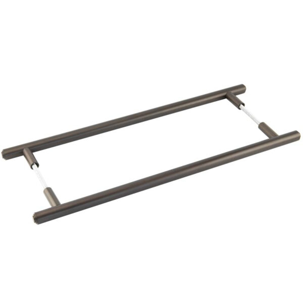 Burlington Belgrave Pull Handles 425 X 20mm Back to Back Dark Bronze