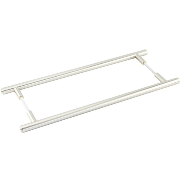 Burlington Belgrave Pull Handles 425 X 20mm Back to Back Satin Nickel