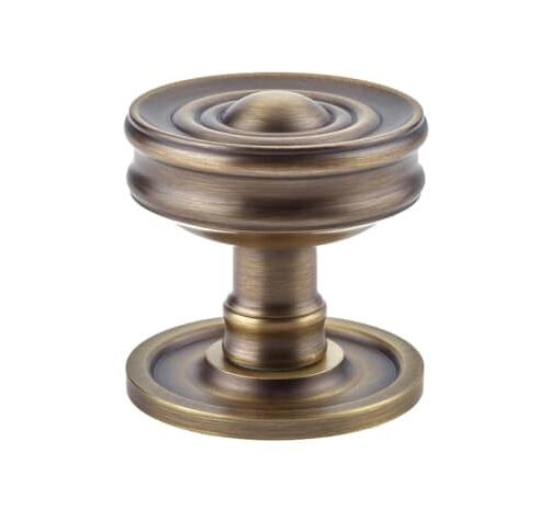 Burlington Bloomsbury Mortice Door Knob Antique Brass