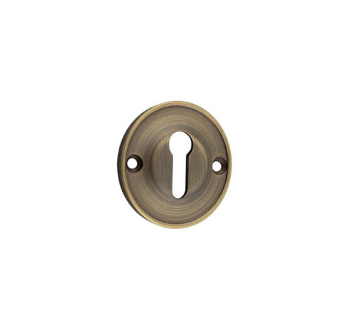 Burlington 40mm Standard Keyway Escutcheon 40MM Antique Brass