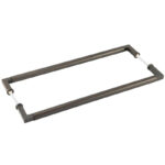 Burlington Westminster Pull Handles 425 X 20mm Back to Back Dark Bronze