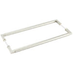 Burlington Westminster Pull Handles 425 X 20mm Back to Back Satin Nickel