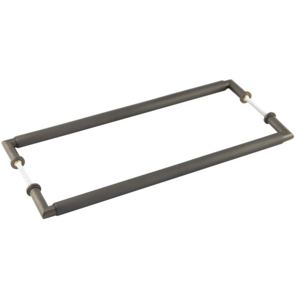 Burlington Piccadilly Pull Handles 425 X 20mm Back to Back Dark Bronze