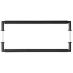 Burlington Piccadilly Pull Handles 425 X 20mm Back to Back Black