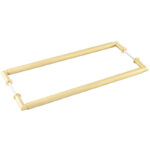 Burlington Piccadilly Pull Handles 425 X 20mm Back to Back Satin Brass