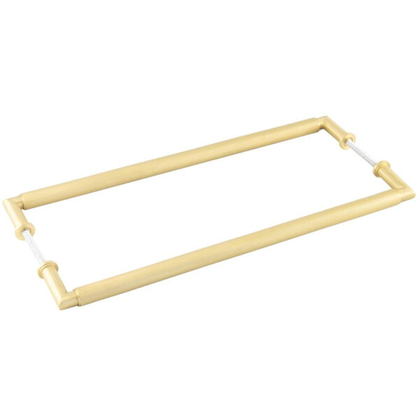 Burlington Piccadilly Pull Handles 425 X 20mm Back to Back Satin Brass