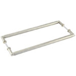 Burlington Piccadilly Pull Handles 425 X 20mm Back to Back Satin Nickel