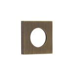 Burlington Square Plain Outer Rose Antique Brass