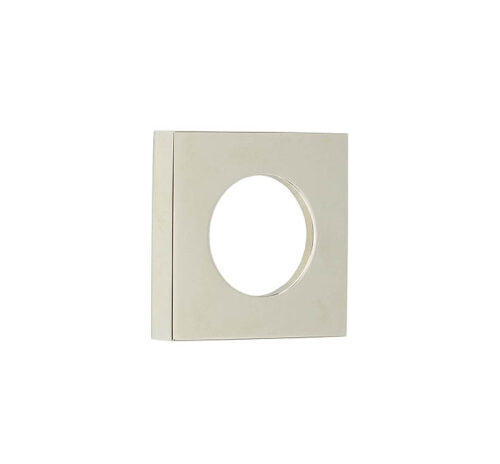 Burlington Square Plain Outer Rose Polished Nickel