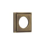 Burlington Square Stepped Outer Rose Antique Brass