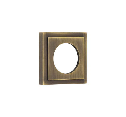 Burlington Square Stepped Outer Rose Antique Brass