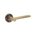 Frelan Fitzrovia Door Handles No Rose Antique Brass