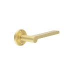Fitzrovia Door Handles No Rose Satin Brass