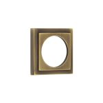 Burlington Stepped Square Outer Rose for Burlington Escutcheon Antique Brass