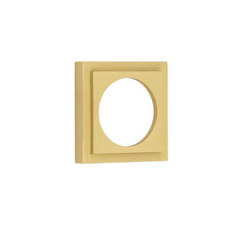 Burlington Stepped Square Outer Rose for Burlington Escutcheon Satin Brass