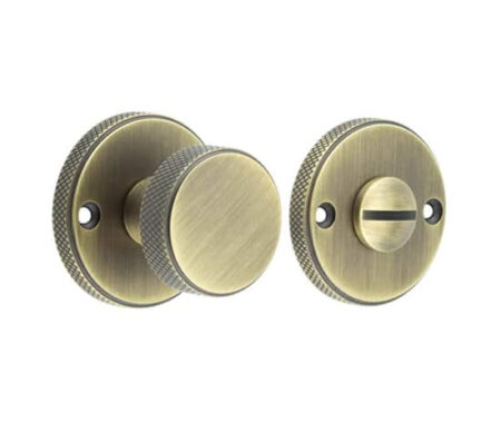 Burlington Westbourne Knurled Turn & Release Antique Brass