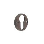 Burlington Westbourne Knurled Euro Profile Escutcheon Dark Bronze
