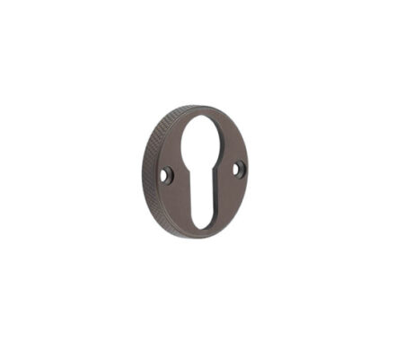 Burlington Westbourne Knurled Euro Profile Escutcheon Dark Bronze