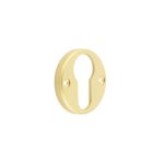 Burlington Westbourne Knurled Euro Profile Escutcheon Satin Brass