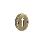 Burlington Westbourne Knurled Standard Keyway Escutcheon Antique Brass