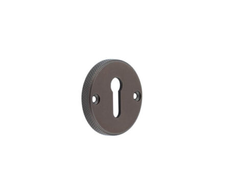 Burlington Westbourne Knurled Standard Keyway Escutcheon Dark Bronze