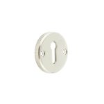 Burlington Westbourne Knurled Standard Keyway Escutcheon Polished Nickel
