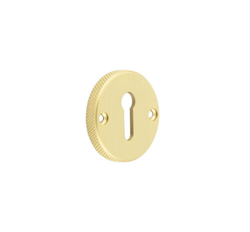 Burlington Westbourne Knurled Standard Keyway Escutcheon Satin Brass