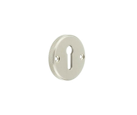 Burlington Westbourne Knurled Standard Keyway Escutcheon Satin Nickel