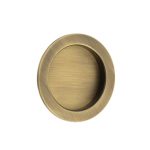 Frelan Burlington Circular Flush Pull Antique Brass