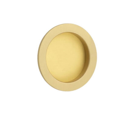 Frelan Burlington Circular Flush Pull Satin Brass