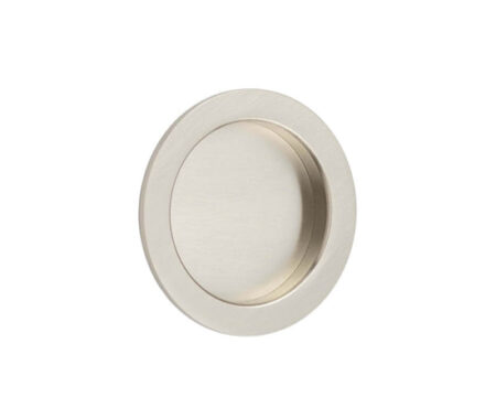 Frelan Burlington Circular Flush Pull Satin Nickel