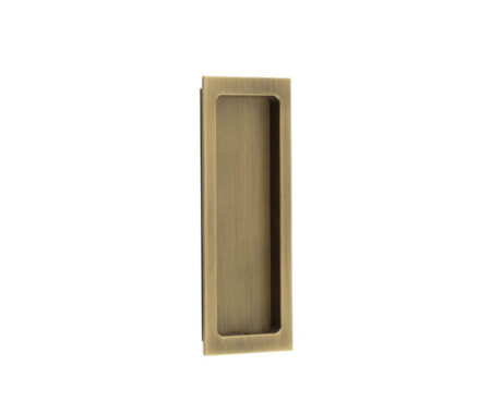 Frelan Burlington Rectangular Flush Pull Antique Brass