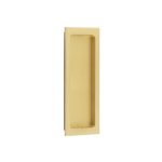 Frelan Burlington Rectangular Flush Pull Satin Brass
