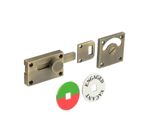 BUR2552AB Burlington Indicator Lock Antique Brass