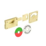 Frelan Burlington Indicator Lock Satin Brass