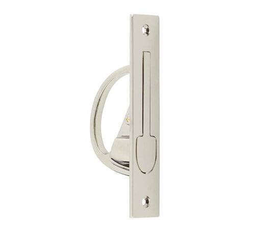 Burlington Sliding Door Edge Pull Polished Nickel