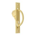 Burlington Sliding Door Edge Pull Satin Brass