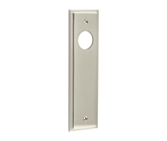 bur450sn.jpg Frelan Burlington II Lever Plate Choices Latch Satin Nickel - Image 1