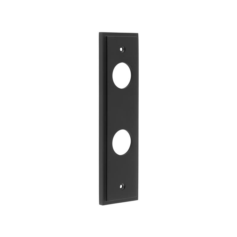 bur456mb.jpg Frelan Burlington II Lever Plate Choices Din Bathroom Black - Image 1