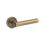 Frelan Richmond Door Handles Plain Rose Antique Brass