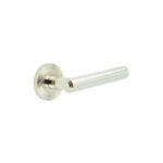 Frelan Richmond Door Handles Reeded Rose Polished Nickel