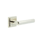 Frelan Richmond Door Handles Square Stepped Polished Nickel
