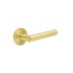 Frelan Richmond Door Handles Stepped Rose Satin Brass