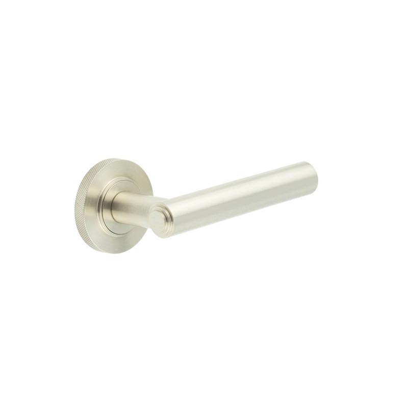 bur45kit317.jpg Frelan Richmond Door Handles Knurled Rose Satin Nickel - Image 1