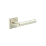 Frelan Richmond Door Handles Square Stepped Satin Nickel