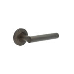 Frelan Richmond Door Handles Chamfered Rose Dark Bronze