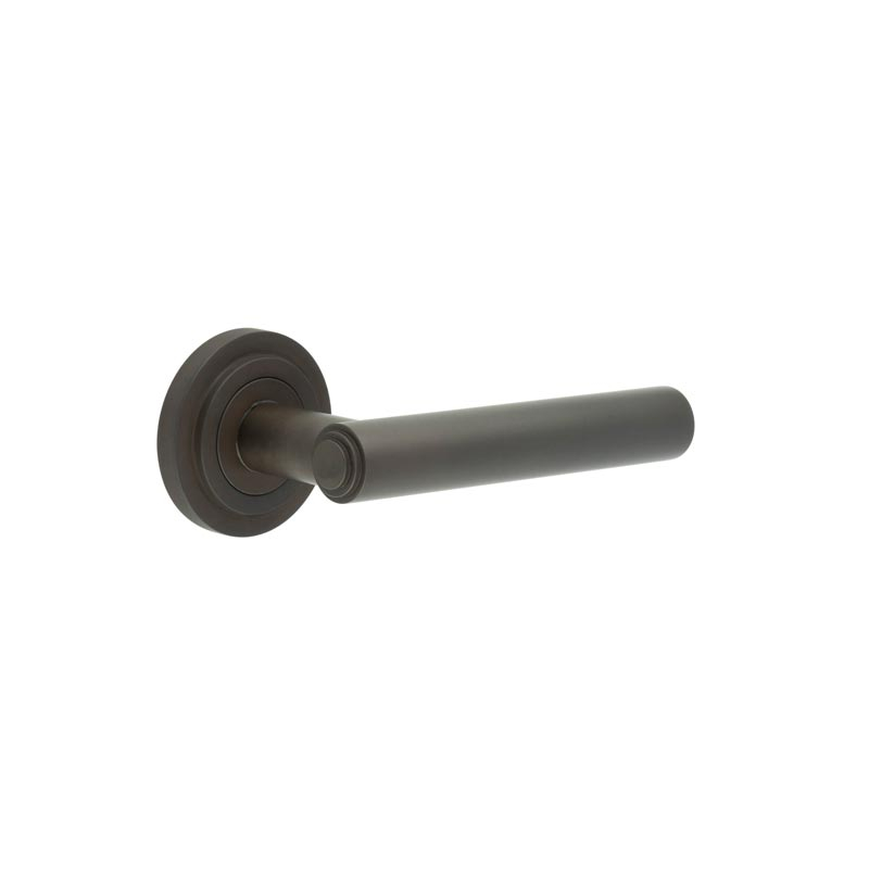 bur45kit81.jpg Frelan Richmond Door Handles Stepped Rose Dark Bronze - Image 1