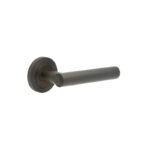 Frelan Richmond Door Handles Reeded Rose Dark Bronze