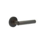 Frelan Richmond Door Handles Knurled Rose Dark Bronze